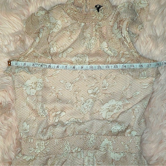 Express Floral Pink Tiered Mini Dress - Picture 5 of 6